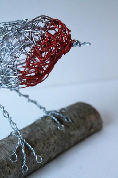 Wire Robin Sculpture